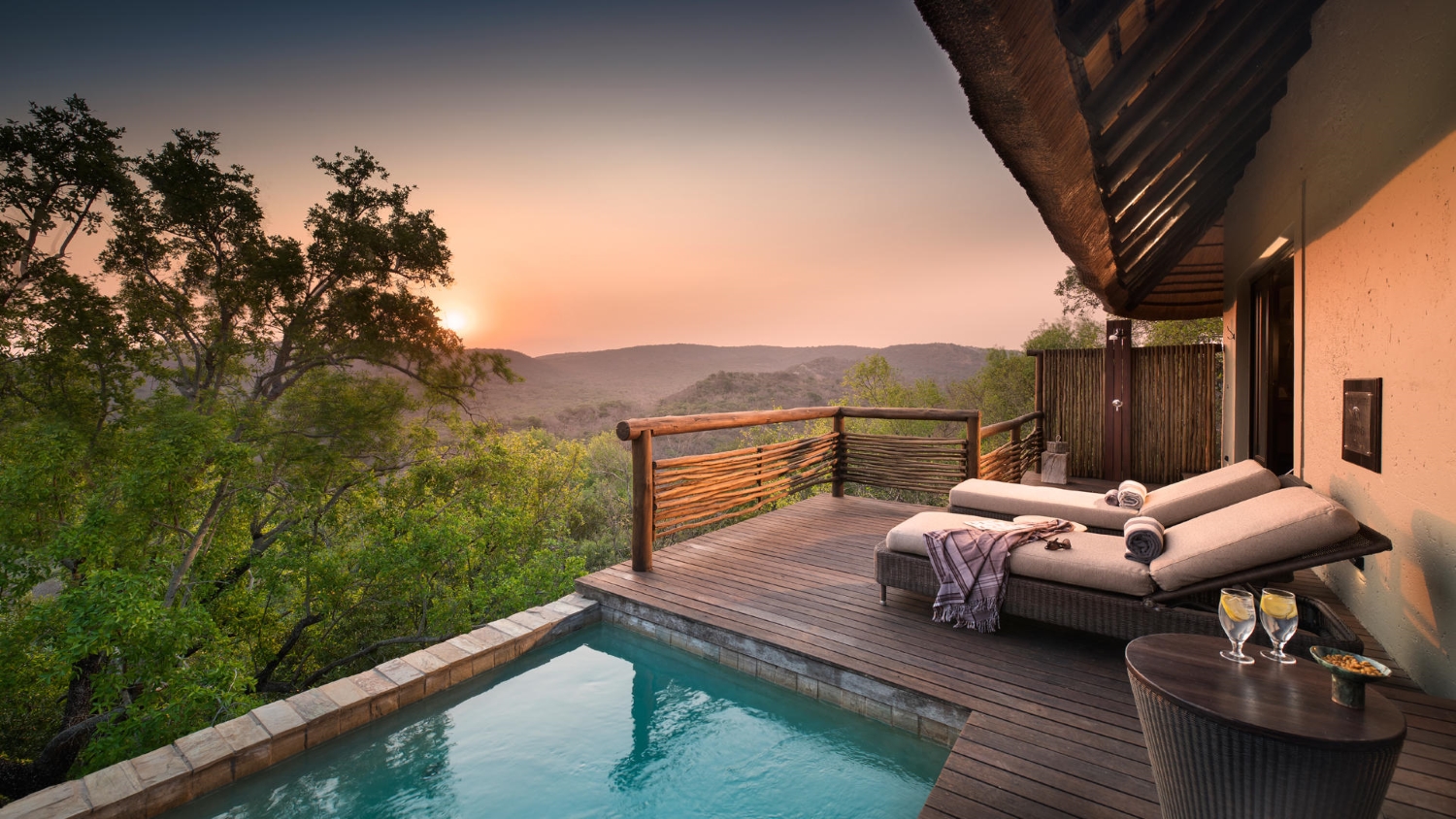 Phinda-Mountain-Lodge-Suite Phinda Mountain Lodge Suite mit traumhaften Ausblick aufs Reservat