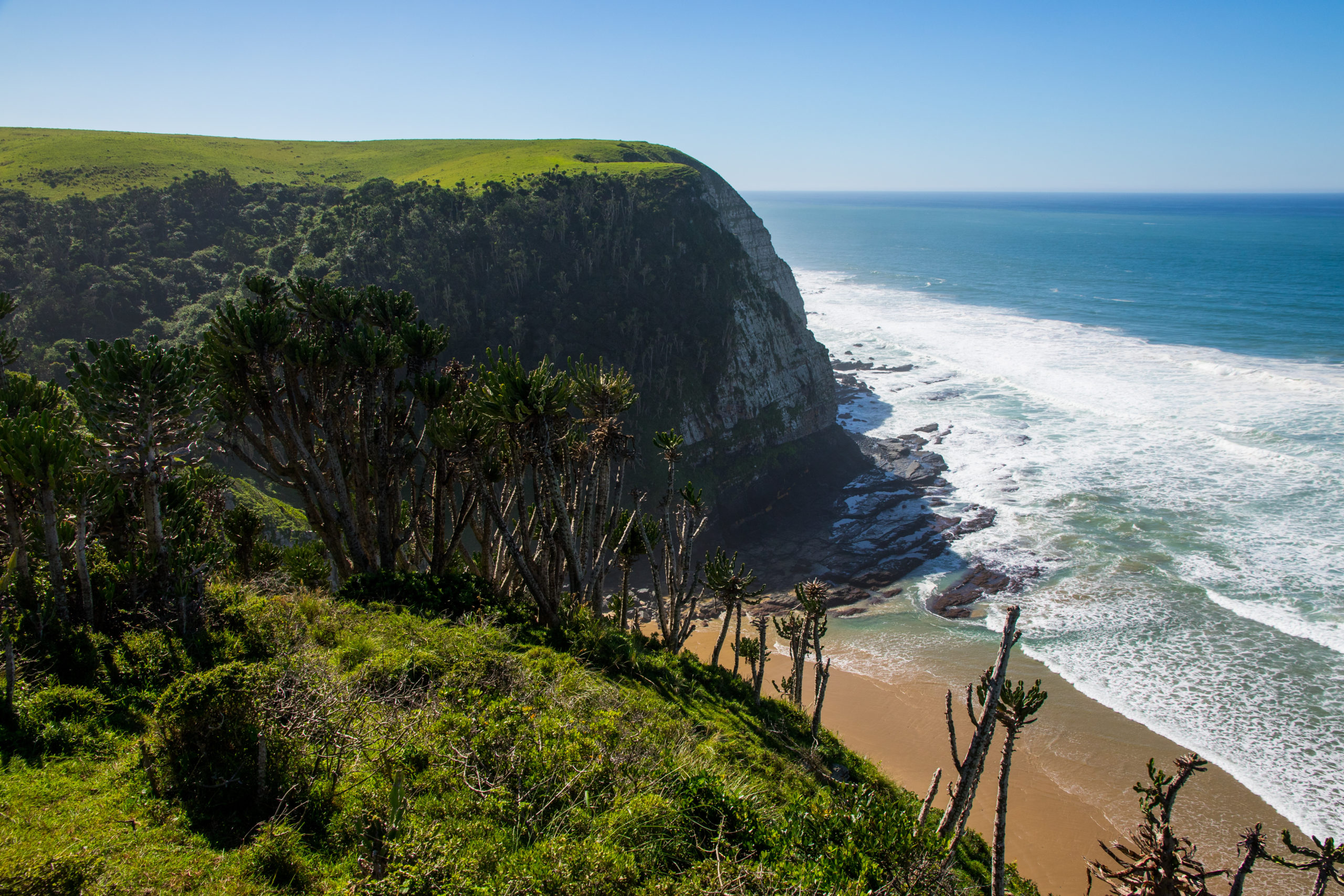 Cliffs of Coffee Bay on the Wild Coast in Eastern Cape, South Af Cliffs of Coffee Bay in the Eastern Cape, South Africa