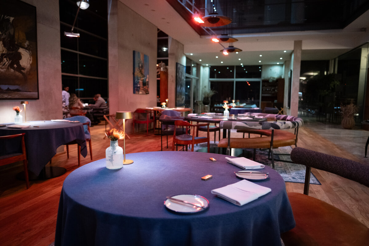 Chorus_Restaurant Chorus interiors during evening dining